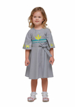 Дитяча сукня вишиванка Сяйво сіра, фото №2