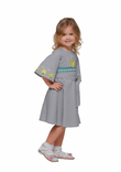 Дитяча сукня вишиванка Сяйво сіра, numer zdjęcia 3