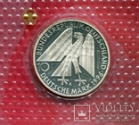 ФРГ 10 марок 1996 ПРУФ серебро Колпинг, фото №3