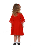 Дитяча сукня вишиванка Веснянка бордо, фото №5