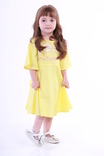 Дитяча сукня вишиванка "Невісточка" жовта, фото №2