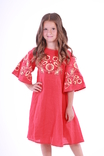 Дитяча сукня вишиванка "Знахідка" червона, фото №2