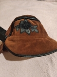 Женская Вельветовая шапочка с тесемками на резинке р.58-60, photo number 3