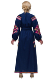 Сукня вишиванка Барвограй темно-синя, фото №5