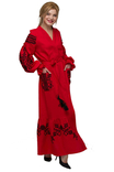 Сукня вишиванка Східний сад червона, фото №4
