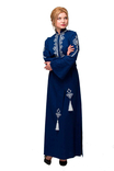 Сукня вишиванка Роксоляна синя, фото №2