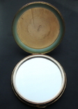 Серебряная пудреница с зеркалом " Утро в сосновом лесу ", фото №8