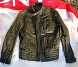 Новая кожаная мужская куртка H.E. by Mango, USA. р. M, фото №6