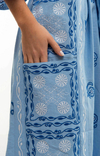 Сукня вишита Барвінок блакитна, фото №3