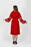 Сукня вишита "Владарка" бордо, фото №4