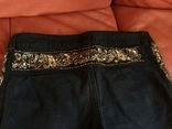 Стильные брюки Calliope, вышивка, бисер, р.S, фото №6