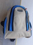 Городской рюкзак на одно плечо (серо-голубой), фото №2