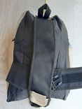 Городской рюкзак на одно плечо (серо-голубой), фото №3