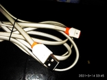 Мощный шнур новый Usb micro Usb,2.3 метра для зарядки мобильного телефона., photo number 3