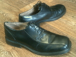 Century - фирменные черные кожаные туфли разм.43, фото №7