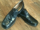Century - фирменные черные кожаные туфли разм.43, фото №3