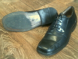 Century - фирменные черные кожаные туфли разм.43, photo number 2