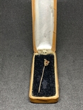 Золотая булавка брошь с гранатом Великобритания (Викторианская эпоха), фото №8