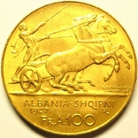 Албания 100 франга ари 1927 г., фото №5
