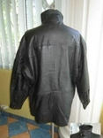 Большая утеплённая кожаная мужская куртка М. FLUES. Лот 179, photo number 4
