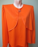 Costume Finland Trikotin Vintage Orange Size 50 with brooch, photo number 5