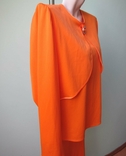 Costume Finland Trikotin Vintage Orange Size 50 with brooch, photo number 6