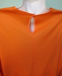 Costume Finland Trikotin Vintage Orange Size 50 with brooch, photo number 8