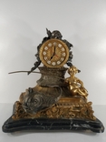 Бронзовые часы мрамор арт. 0480, фото №9