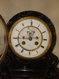 Механические каминные часы мраморные с подсвечниками арт. 0482, фото №11