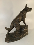 Вінтажна бронзова фігура "Собака" арт. 0262, фото №4