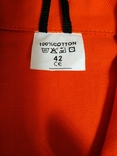 Комбинезон рабочий оранжевый Унисекс коттон р-р 42(прибл. М)(состояние!), фото №10