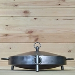 Сковорода из диска бороны 50см с крышкой, фото №8