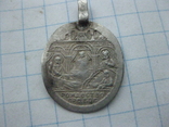Серебрянная нательная икона В.М.Пантелеймон Рождество Пресвятой Богородицы, фото №3
