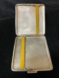 Плоский портсигар, серебро, 67 грамм, Европа, фото №5
