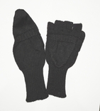 Стильные новые перчатки-рукавици из чистой шерсти альпаки, Перу, р. М, фото №5