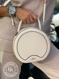 Стильная круглая сумочка-клатч Lesliey / молочный, фото №2