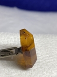 Silver cufflink with amber (B2), photo number 7