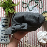 Стильная кепка кепи шерсть с бантиком Seeberger Германия, фото №2