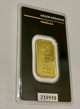 Золотой слиток 10 грамм 999,9 ARGOR, фото №2