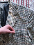 Шикарный стильный пиджак в клетку CA ретро винтаж размер 52, фото №4