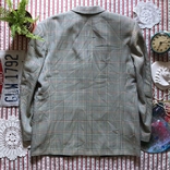 Шикарный стильный пиджак в клетку CA ретро винтаж размер 52, фото №11