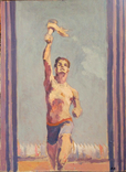 1980,Кнышевский В."Олимпийский огонь"орг.м.65*49см, фото №2