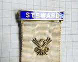 Масонский знак STEWARD. Серебро. RMIG 1936 г., фото №5