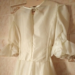 Платье бледно-жолтый цвет)атлас,сетка., фото №6