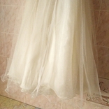 Платье бледно-жолтый цвет)атлас,сетка., фото №7