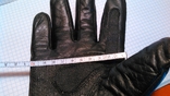 Кожанные зимние перчатки для езды на мото или велотехники, фото №11
