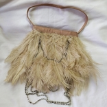 Фирменная сумочка Karen Millen с перьями страуса. Англия. Без ручки 22х18см, фото №2