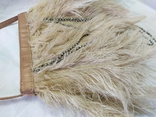 Фирменная сумочка Karen Millen с перьями страуса. Англия. Без ручки 22х18см, фото №8