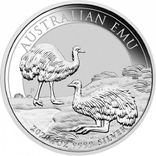 Австралійський Ему 2020 1 унція срібла, фото №2