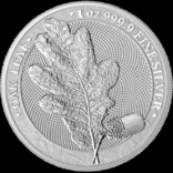 1-а в серії Лист Дубу 2019 Germania Mint 1 унція срібла, фото №2